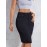 Hot Ripped High Waisted Bodycon Midi Denim Skirt, Women's Denim Jeans & Clothing