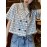 Plaid Print Double Breasted Crop Blouse, Casual Short Sleeve Lapel Blouse For Spring & Summer, Women's Clothing